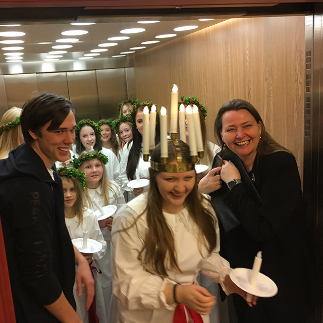 carolina som skrattande lucia